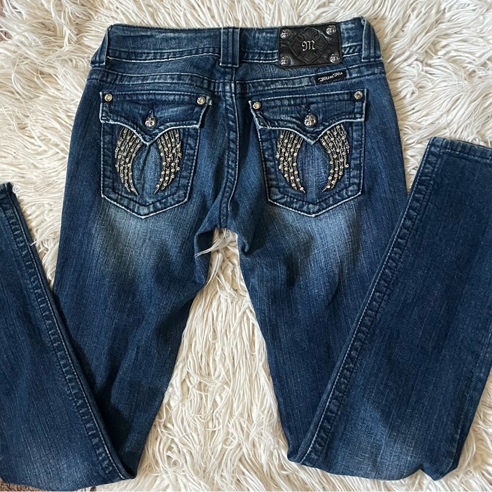 Miss Me Womens Wing Vintage Skinny Jean